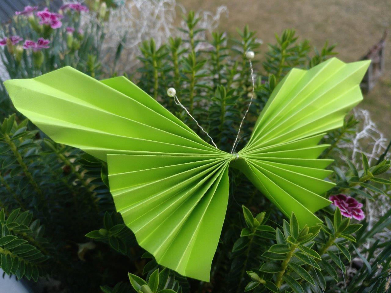 grüner Papier-Schmetterling